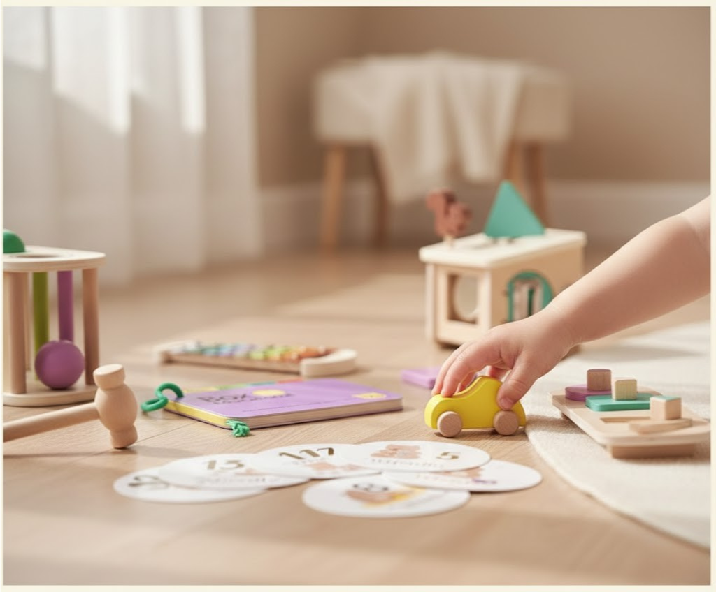 Minio „Little Master“ – Montessori Motorik- und Lernspiel Playbox