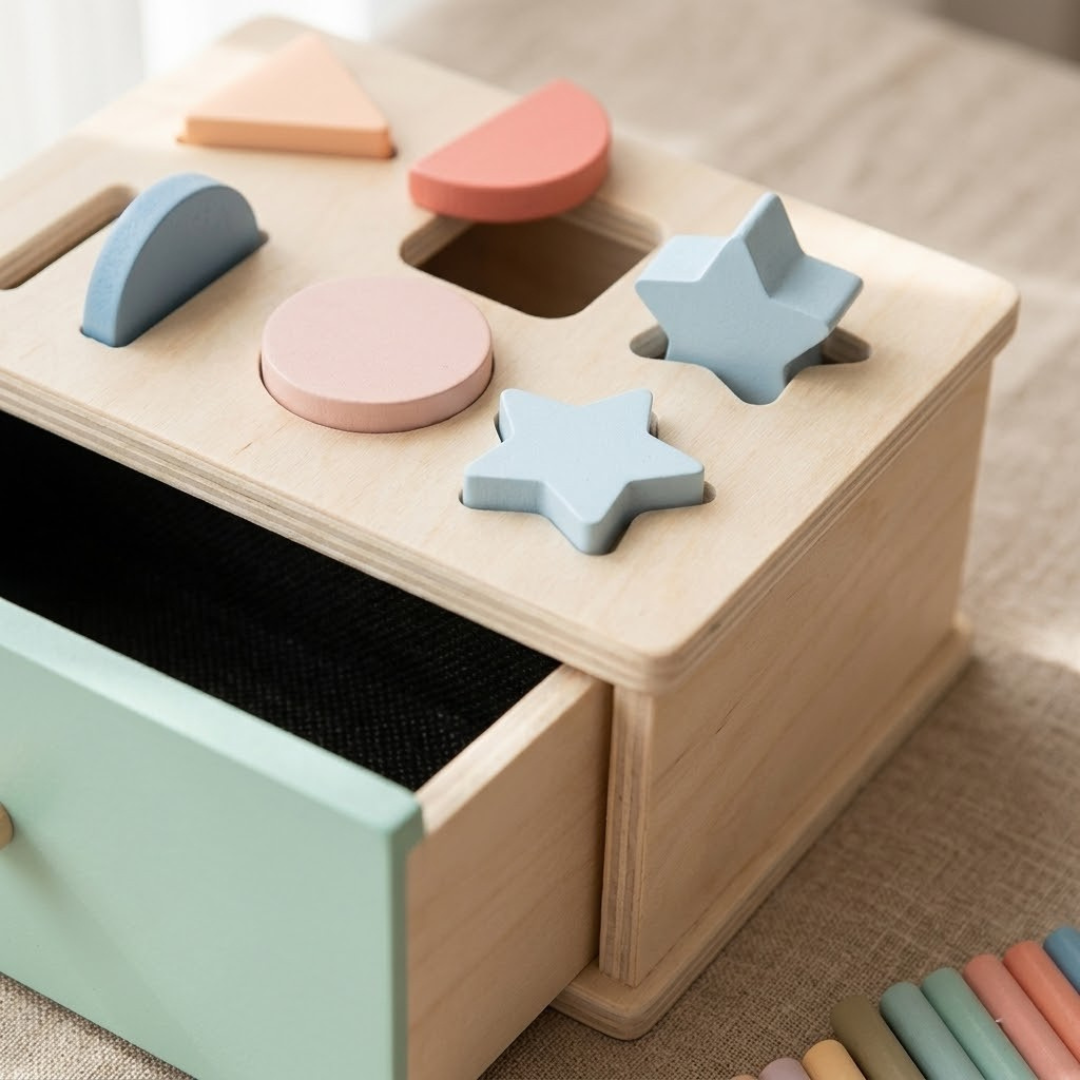 Minio Greedy Caterpillar – Fädel- & Reihenfolgespiel Playbox