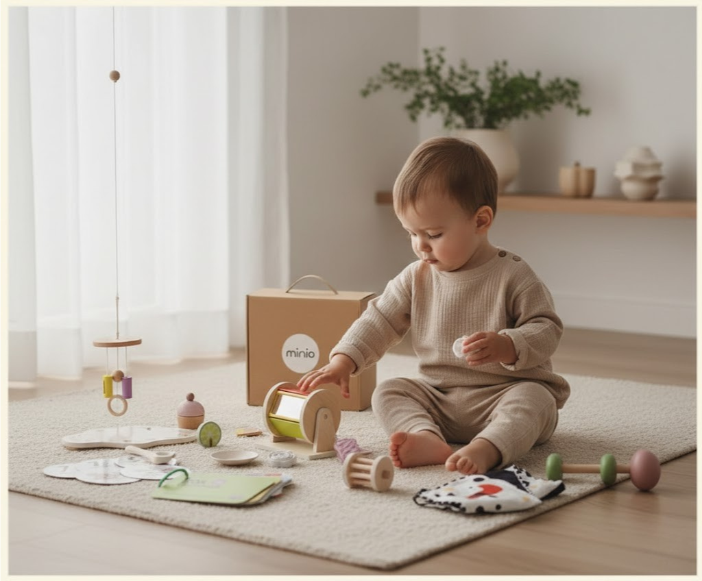 Minio ''Little Thinker'' - Montessori Entdecken & Lernen Playset