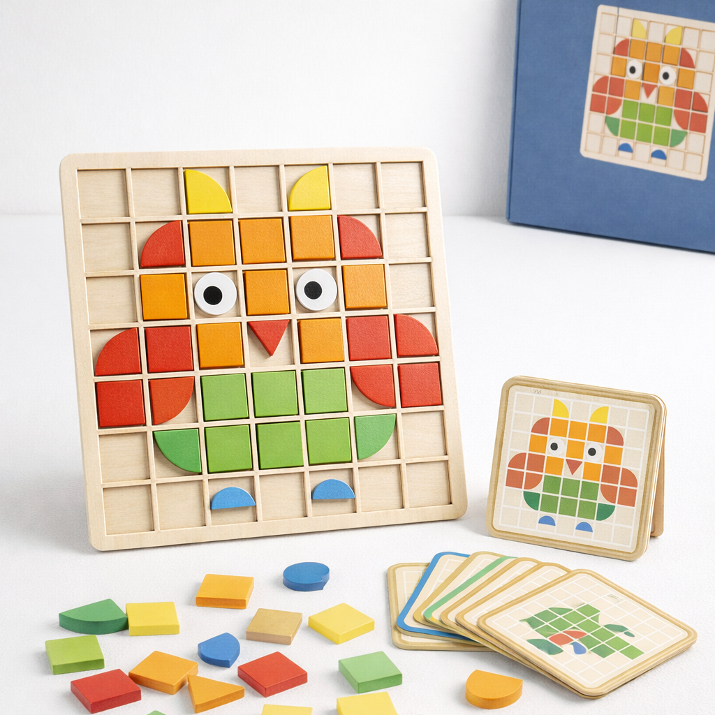Minio Mosaik-Puzzle – Kreatives Muster- & Logikspiel Playbox