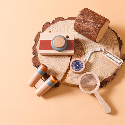 Minio Entdecker-Set – Holz Kamera & Lupe Playbox