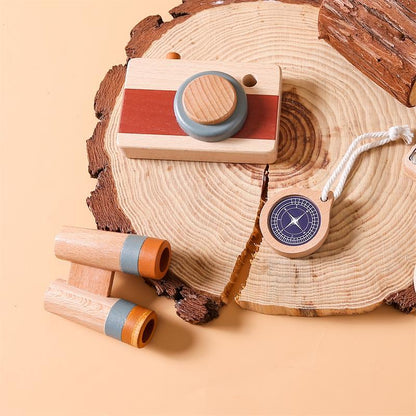 Minio Entdecker-Set – Holz Kamera & Lupe Playbox