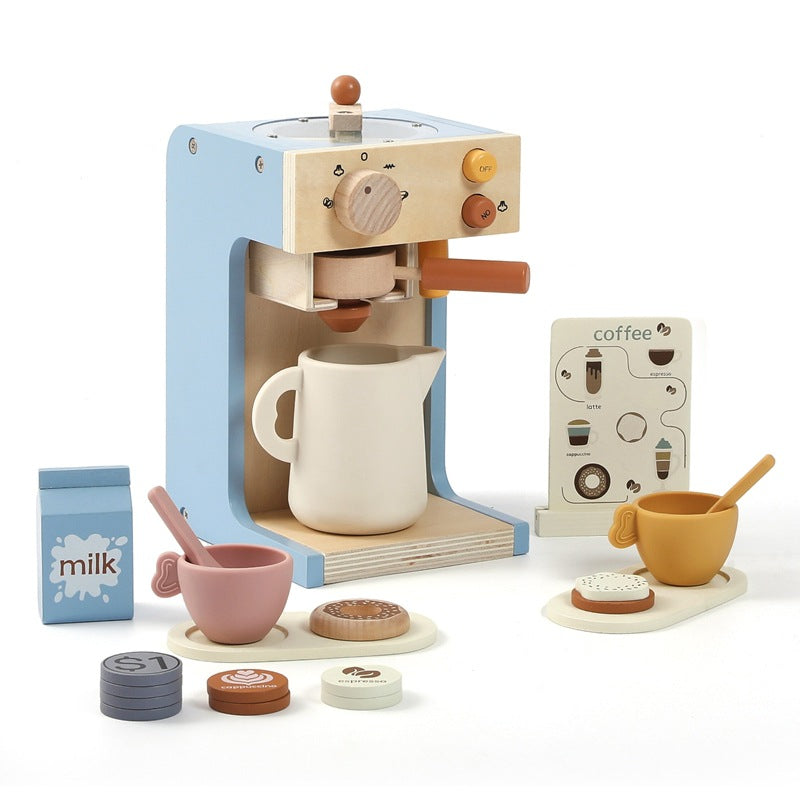 Minio Holz-Kaffeemaschine – Kreatives Rollenspiel Playbox