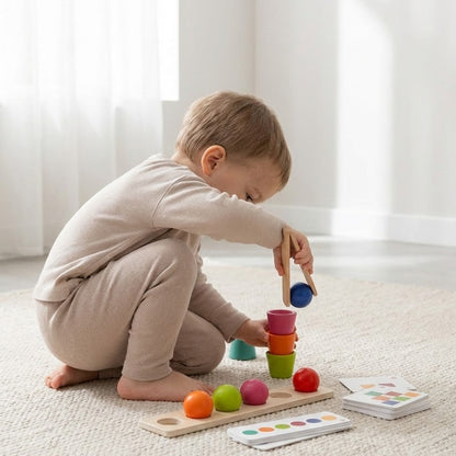 Minio ''Balls & Cups'' – Logik- & Sortierspiel Playbox