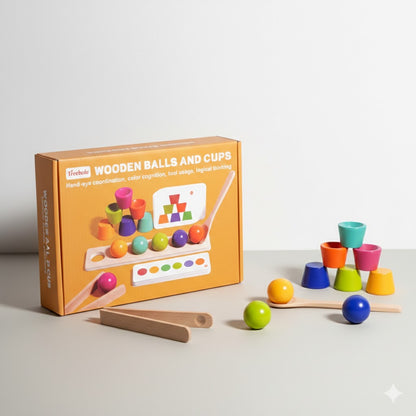 Minio ''Balls & Cups'' – Logik- & Sortierspiel Playbox